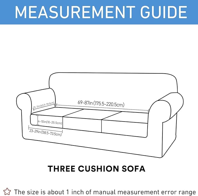 hyha Waterproof Couch Cushion Covers, Stretch Sofa Couch Seat Slipcover for Dog Washable, Non-Slip Waterproof Outdoor Cushion Covers for Patio Furniture Replacement (3 Pieces, Deep Teal)