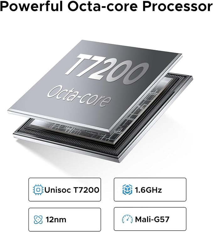 DOOGEE U11 Android 16 Tablet,11 Inch Tablet with Gemini AI,16GB+128GB/2TB,8580mAh Gaming Tablets,Unisoc T7200 Octa-Core,13MP+5MP Tablets,2.4G+5G WiFi / WidevineL1/3.5mm Audio/Face ID/OTG
