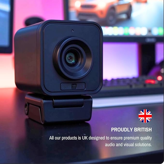 Project Telecom 1080p Wireless Webcam with Microphone – USB PC Camera for Laptop & Desktop Full HD Streaming Web Camera for Video Calls, Zoom, Remote Meetings – Plug & Play USB Web Cam