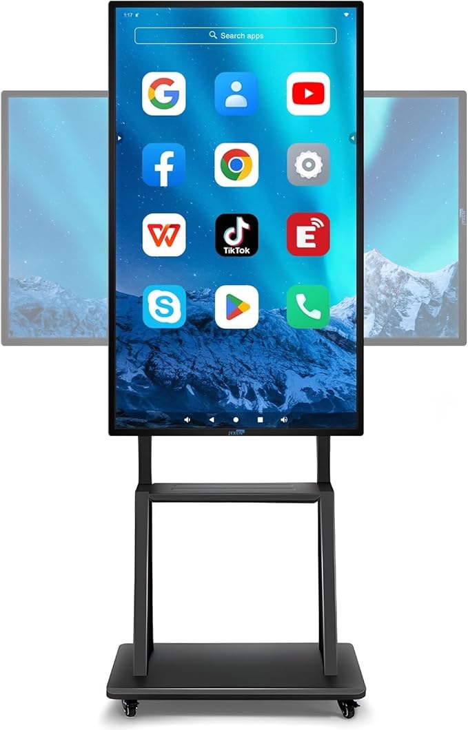 Smart Board, 49" Digital Whiteboard, Electronic Smartboard for Classroom Office Home, Screen Mirroring from Android and iOS for Live Streaming (Board Only)