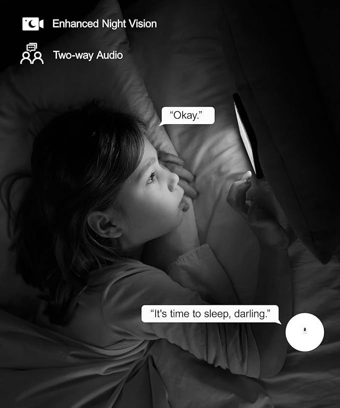 GALAYOU Indoor Security Camera 2K, Pet Camera, 360 Degree 2.4G WiFi Home Security Camera for Baby/Elder/Nanny with Night Vision, 24/7 SD Card Storage, Works with Alexa and Google Assistant G2-2Pack