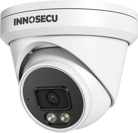UltraHD 8MP Dome PoE Camera, AI IP Security Camera Outdoor/Indoor, Built-in Microphone, Night Vision 100ft, 2.8mm Lens Wide Angle 110°, Face Detection, Human/Vehicle Dectection, IND8BR97S