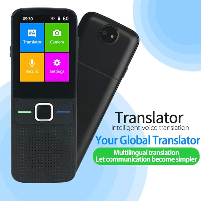 Language Translator Device, Portable Instant Translator Device Supports WiFi/Bluetooth/Offline Two-Way Real-Time Online 137 Languages Smart Language Translator for Travel Business Learning 25 Upgraded