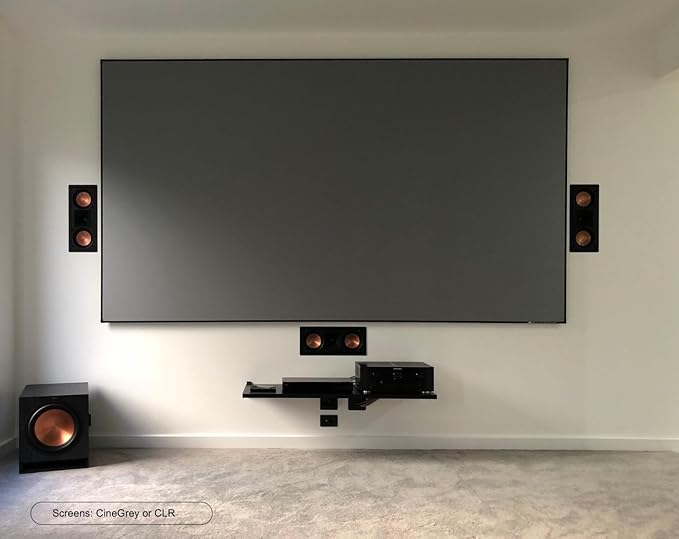 Elite Screens Aeon CineGrey 3D, 120" Fixed Frame CLR/ALR Projector Screen 16:9, Standard Throw Projection, Edge Free Ceiling & Ambient Light Rejecting, Wall-Mounted, for Movie Home Theater, AR120DHD3