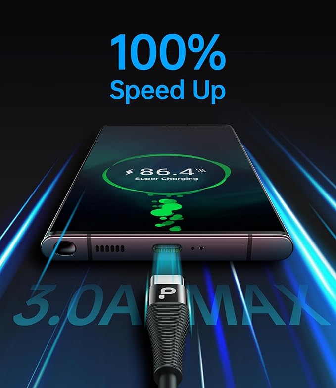 PRAKIE USB C Cable Fast Charging 5FT, Coiled USB A to USB C Cable for Car, Type C Charge Cord USB-C Charging Cable Compatible with iPhone 17/16/15/Samsung Galaxy S20 and More USB C Devices-Black 2Pack