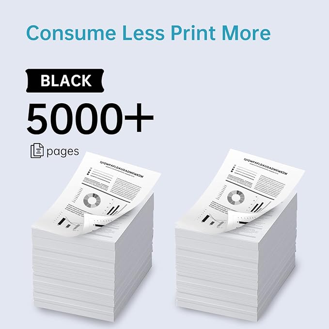 936e 936XLBlack Ink Cartridge Replacement for HP 936e Black Ink Work with OfficeJet Pro 9110 9120 9122 9125 9128 9130 9135 9730 Series Printers(2-Back)