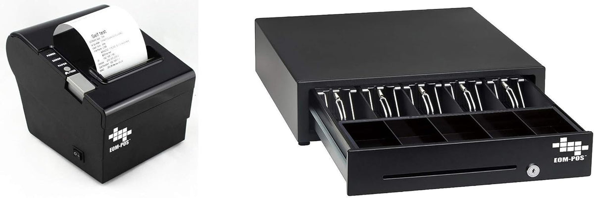 Heavy Duty Cash Register Drawer + Thermal Receipt Printer NOT for Square