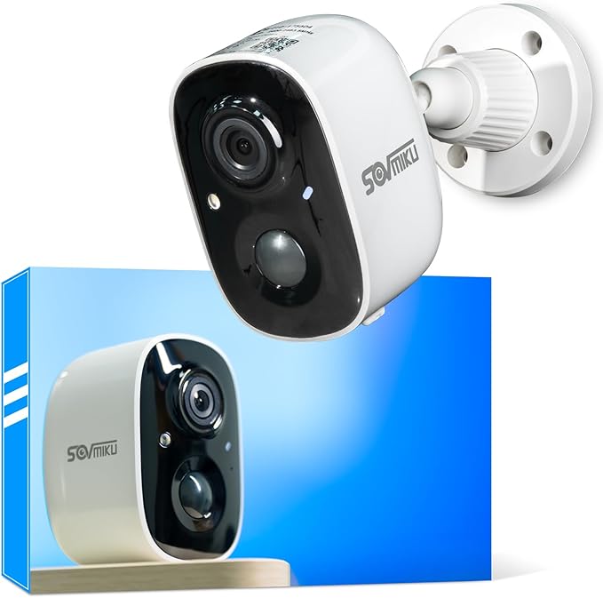 Vicohome 2K Security Camera Wireless Wi-Fi Indoor/Outdoor,Battery Powered,Easy to Setup,PIR Motion Detection,Two Way Audio, Audible Flashlight Siren,2.4GHz, Color Night Vision,180 Days Exchange Policy