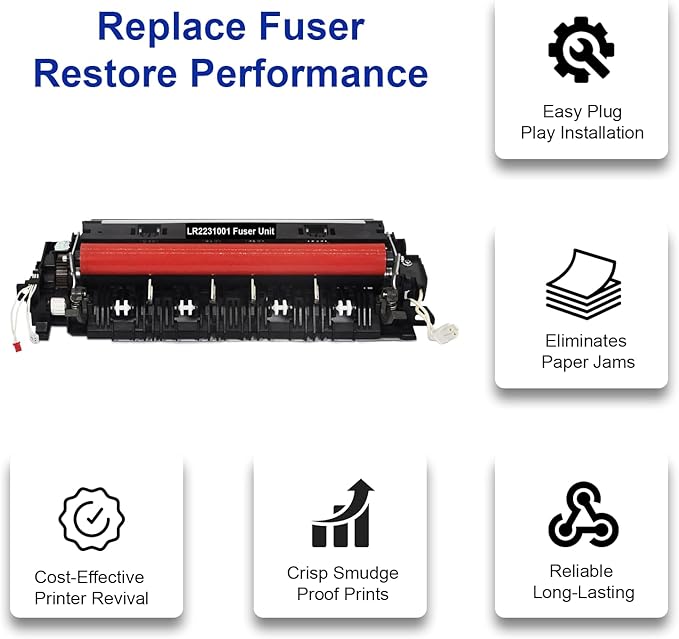 LR2231001 LY6753001 Fuser Unit Compatible for HL-3140CW HL-3150CDW HL-3170CDW MFC-9310CW MFC-9140CDN MFC-9330CDW MFC-9340CDW DCP-9020CDW Printers（110-120V）