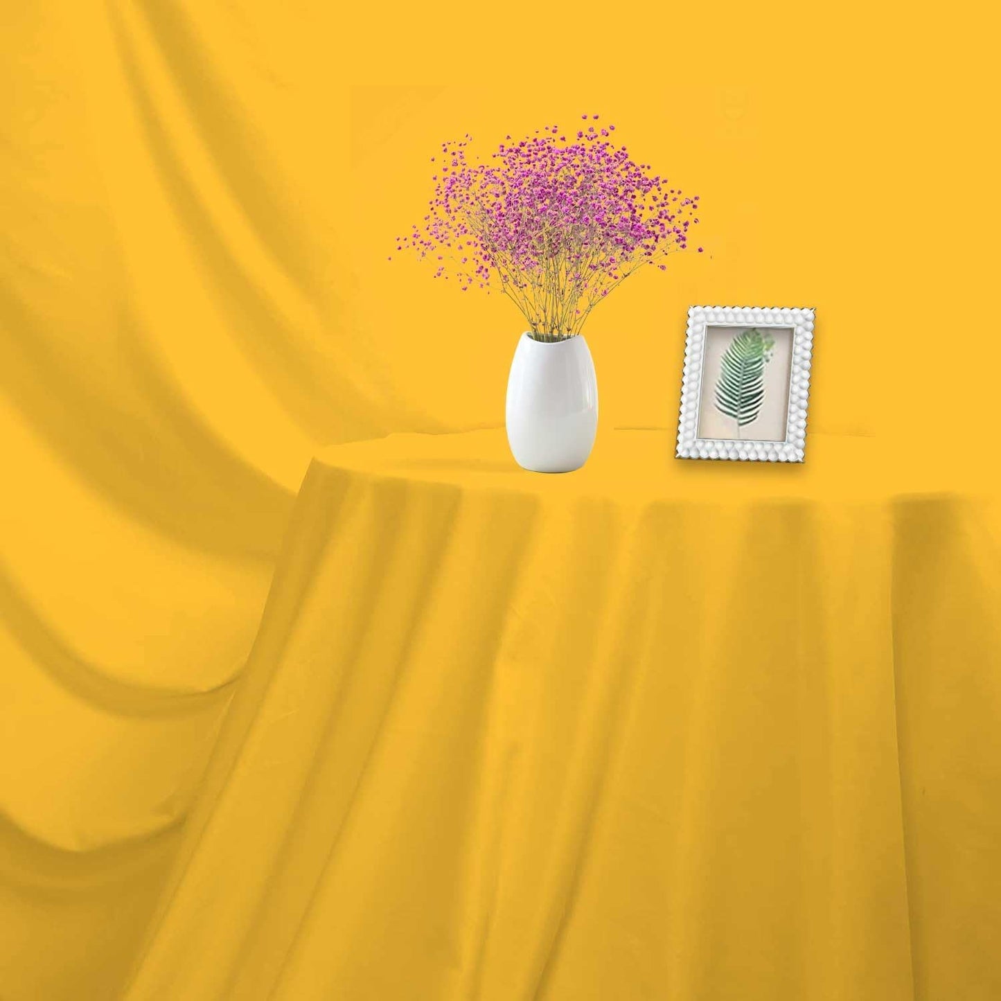 Yellow Photo Backdrop for Photoshoot Yellow Background for Photography Photo Backdrop Curtain for Party 5 x 7 FT