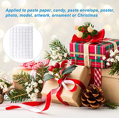 Clear Sticky Tack Adhesive Poster Tacky Putty Removable Round Putty Double-Sided Round No Traces Adhesive Sticke for Festival Decoration（630）