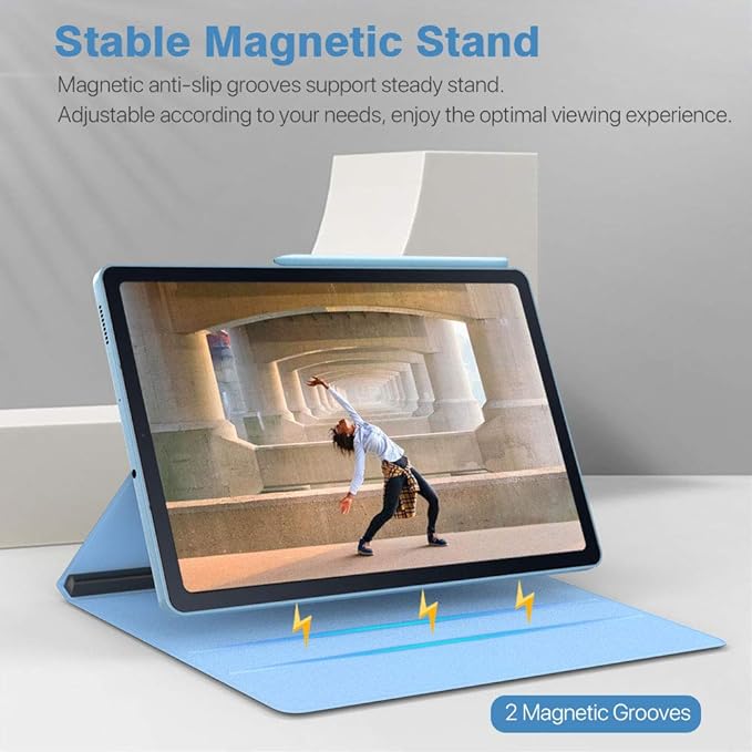 TiMOVO Case for All-New Samsung Galaxy Tab S6 Lite 10.4 Inch 2024/2022/2020, Ultra Slim Lightweight Magnetic Stand Cover Fit Galaxy Tab S6 Lite Tablet - Light Blue