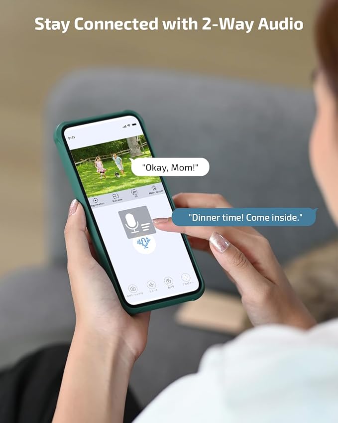 OHWOAI 《2-Way Audio & Smart Auto Tracking》4K Outdoor Wired Security Camera System,360 Degrees Security PTZ IP Cameras,Surveillance Video Equipment, Surveillance DVR Kits