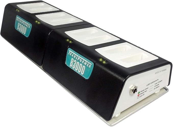 Transformer 8-Bay Battery Charger for Vocera B3000 Batteries. Power Supply Included