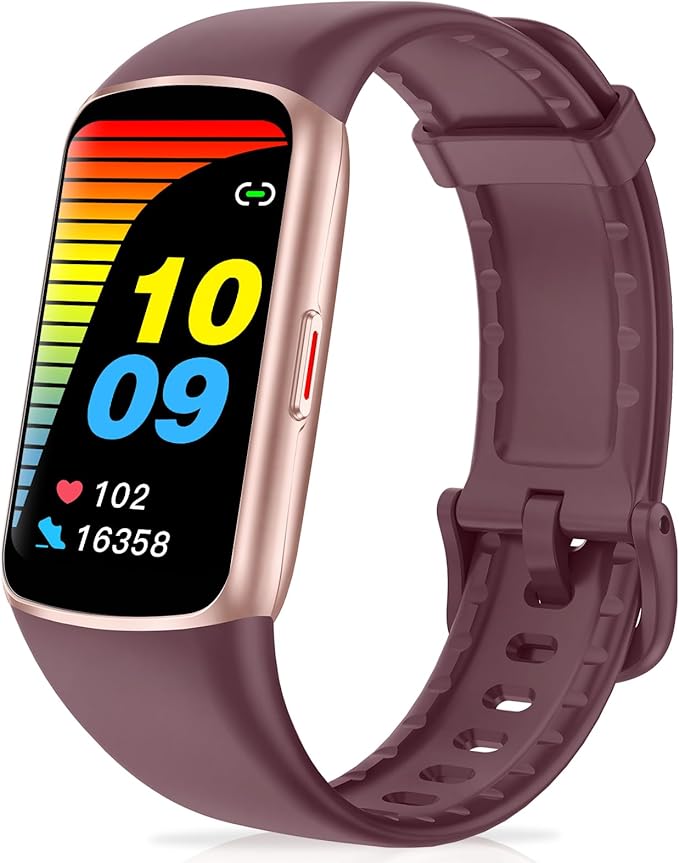 Fitness Tracker Step Counter with 24/7 Heart Rate Blood Oxygen Sleep Monitor, 1.47'' AMOLED Touch Color Screen Fitness Watch, Smart Watches for Women Men