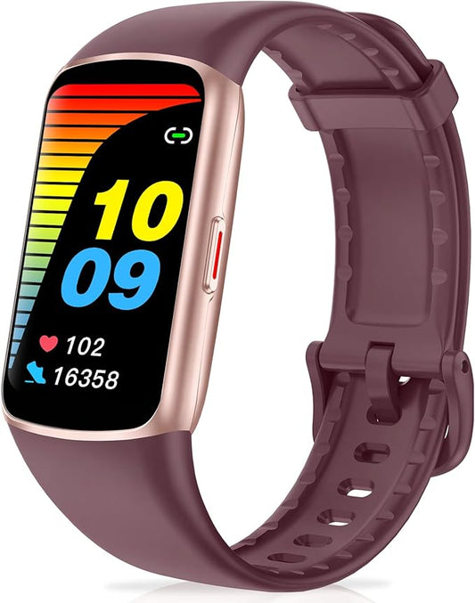 Fitness Tracker Step Counter with 24/7 Heart Rate Blood Oxygen Sleep Monitor, 1.47'' AMOLED Touch Color Screen Fitness Watch, Smart Watches for Women Men