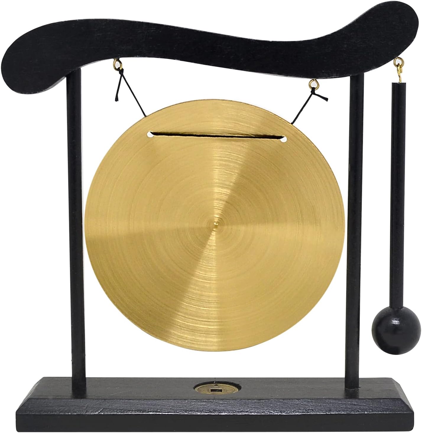 Zen Art Brass Feng Shui Desktop Zodiac Gong for Decor W1649