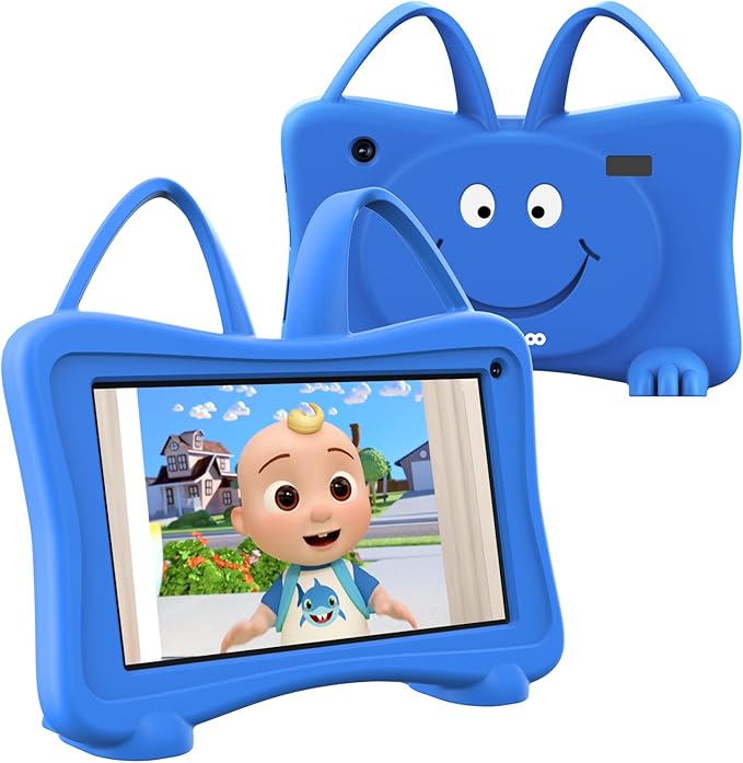 Kids Tablet 7 inch Toddlers Learning Tablets with WiFi, YouTube, Dual Camera, Touch Screen, Parental Control, Child Tablet for Boys Girls