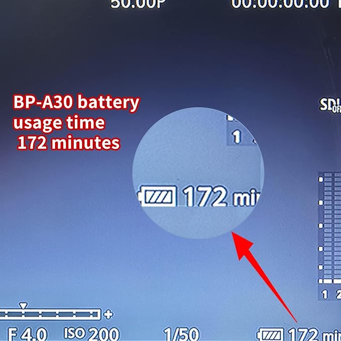Replacement Battery for Canon BP-A30 Compatible with EOS C200,EOS C70,C200B,C220B,EOS C300 Mark II,C300 MK III,C500 Mark II,X605 XF705 4K UHD(A30)