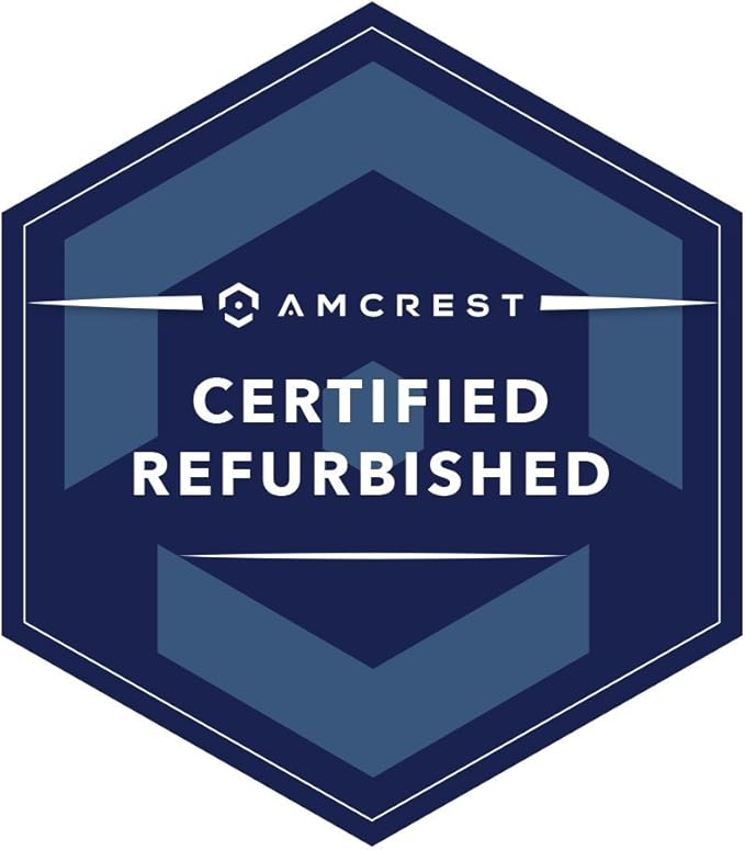 Amcrest Full HD 1080P 1920TVL Dome Outdoor Security Camera, 2MP 1920x1080P, 98ft Night Vision, Metal Housing, 3.6mm Lens 90° Viewing Angle, White (REP-AMC1080DM36-W) (Renewed)