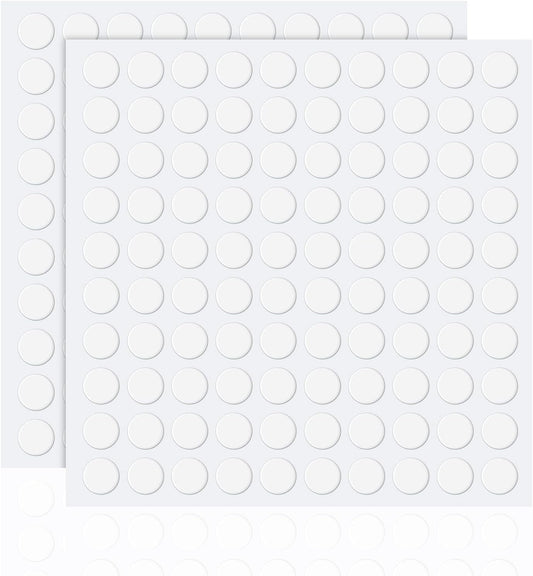 Zonon 200 Pcs Double Sided Adhesive Dots Clear Glue Point Tape Stickers Balloon Glue Round Mini No Traces Adhesive Sticker Dot Sticker for Classroom Decor Craft DIY Office (0.79 Inch/ 20 mm)