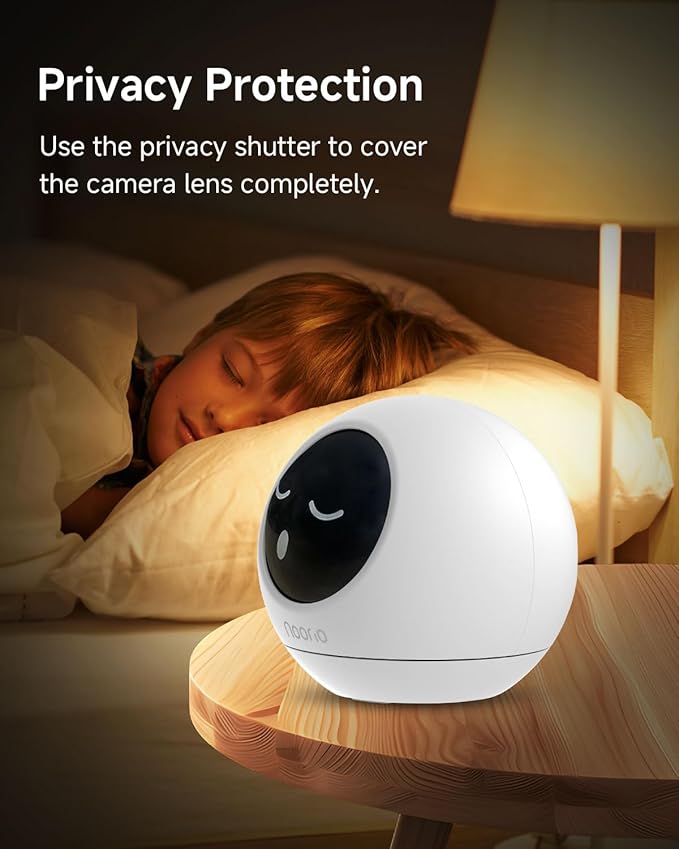 Noorio 4K Indoor Security Camera with 5GHz WiFi - 360° Pan Tilt Pet Camera for Dogs & Cats, Dog Monitor with Speaker, No Subscription Needed, Alexa Compatible, Motion Tracking, Night Vision-Model T120