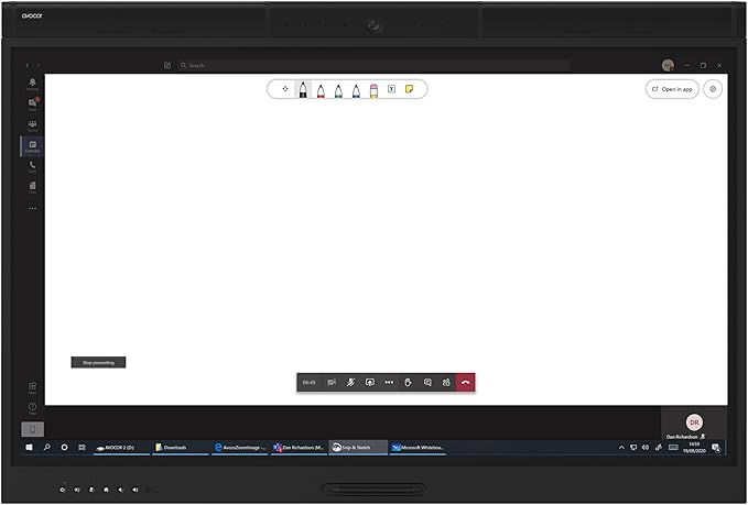 Avocor 55″ Windows Collaboration Display | Certified for Microsoft Teams | Ideal for Hybrid Workspaces, Conference Rooms and Classroom Use | 4K, 20-Point Touch, Integrated Camera & Speakers