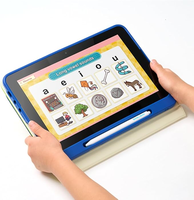 Dedicated Learning Tablet | Personalized Independent Study, 12-Month Subscription Included, Access All K–5 Lessons Math & ELA | No Browser, Games or Ads | 10.1” Display, Pen & Cover(Green)
