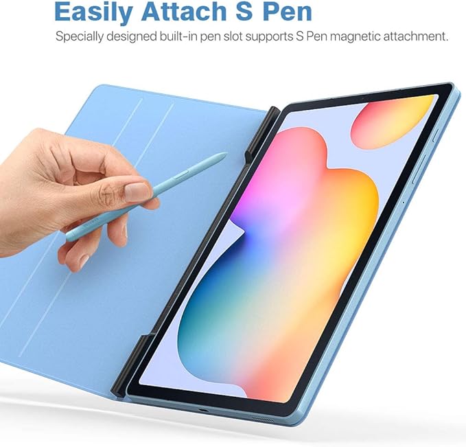 TiMOVO Case for All-New Samsung Galaxy Tab S6 Lite 10.4 Inch 2024/2022/2020, Ultra Slim Lightweight Magnetic Stand Cover Fit Galaxy Tab S6 Lite Tablet - Light Blue