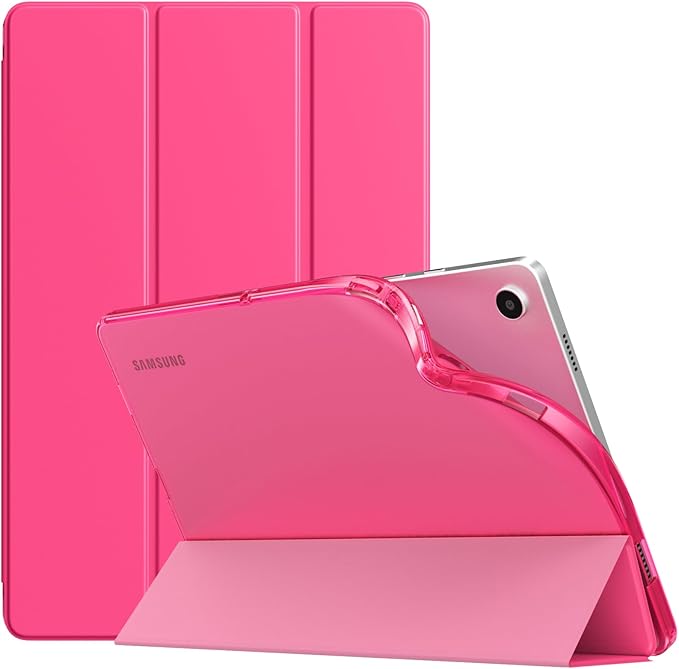 TiMOVO Case for Samsung Galaxy Tab A9+/A9 Plus 11" 2023, Slim Soft TPU Translucent Frosted Back Protective Cover for Galaxy Tab A9+ Tablet SM-X210/X216/X218, Auto Wake/Sleep, Bright Pink
