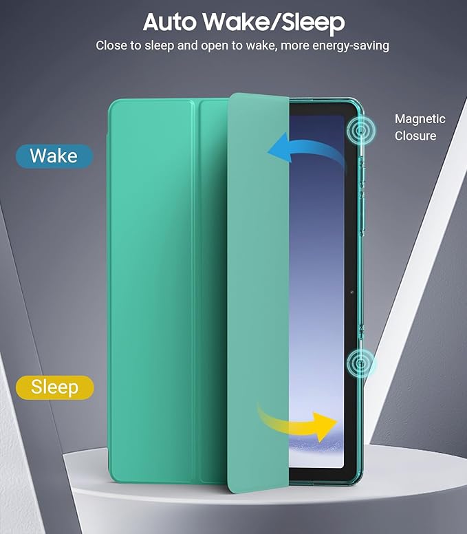 TiMOVO Case for Samsung Galaxy Tab A9+/A9 Plus 11" 2023, Slim Soft TPU Translucent Frosted Back Protective Cover for Galaxy Tab A9+ Tablet SM-X210/X216/X218, Auto Wake/Sleep, Teal