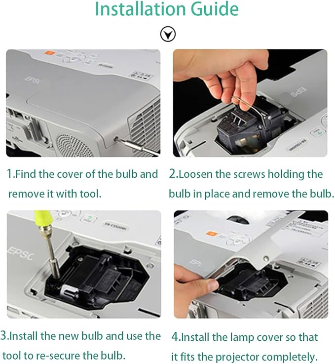 Original Genuine 03-000712-01P Replacement Projector Lamp Bulb with Housing for Christie LX32 LX34 Projector(OEM Bulb Inside)