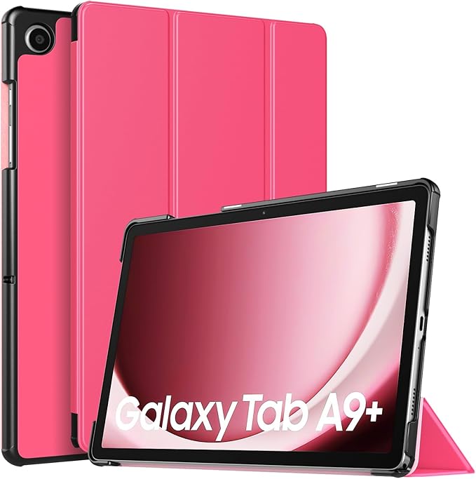 TiMOVO Case for Samsung Galaxy Tab A9+/A9 Plus 11 Inch 2023, Slim Lightweight Stand Hard Back Shell Protective Cover for Galaxy Tab A9+ Tablet SM-X210/X216/X218, Auto Wake/Sleep, Peach Pink