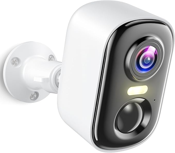Security Cameras Wireless Outdoor, 2K Battery Powered WiFi Cameras for Home Security with AI Motion Detection, Color Night Vision, Siren Alarm, 2-Way Talk, IP66 Waterproof, Cloud/SD Storage