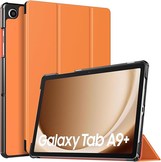 TiMOVO Case for Samsung Galaxy Tab A9+/A9 Plus 11 Inch 2023, Slim Lightweight Stand Hard Back Shell Protective Cover for Galaxy Tab A9+ Tablet SM-X210/X216/X218, Auto Wake/Sleep, Almond Yellow