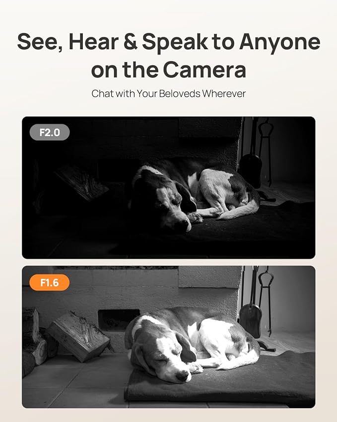 Anona 4K UHD Indoor Camera with 128GB SD Card, Pet/Dog/Baby Security Camera with Phone App, 360° Pan-Tilt, 2.4G/5G Wi-Fi 6, Auto-Tracking, Person/Pet/Baby Crying Detection, Privacy Mode, Two-Way Audio