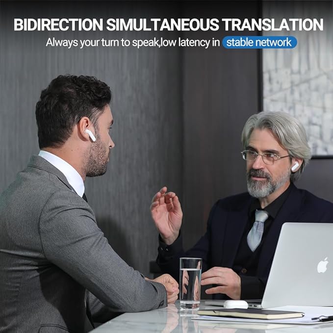 Timekettle WT2 Edge W3 Translator Device,Bidirection Simultaneous Translation, Translator Earbuds with 40 Languages, Real time Translator,Fast Reaction with Revolutionary Al Tech, Online Version