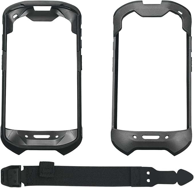 Protective Cover Case Rugged Boot with Hand Strap for Zebra TC51 TC52 TC56 TC57 TC510K,Case for Handheld Barcode Touch Mobile Computer,Scanner Accessories(Black)