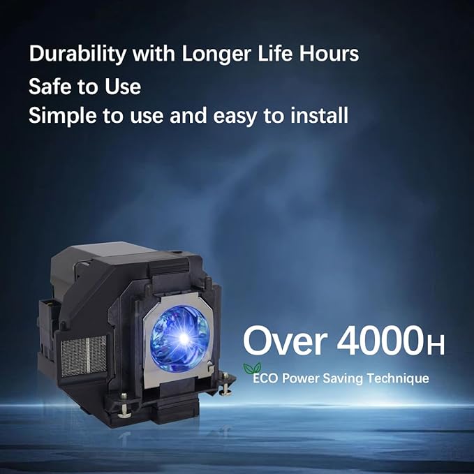 EP97 Replacement Projector Lamp Bulb Compatible with EPSON V13H010L97 VS260 Powerlite Home Cinema 2200/2250/U50 880 EB-U50 EX3280 EX5280 EX9230 EB-FH52 EB-FH06 EB-W51 EB-W50 EB-X50 Projectors
