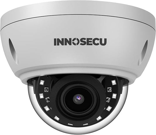 AI 8MP PoE Camera, Wired IP Vandal-Proof Dome Security Surveillance Camera, Waterproof IP67, Face Detection, Human&Vehicle Detection, 2.8mm 110°, Built-in Mic, No PT Supported, IND8BR56A