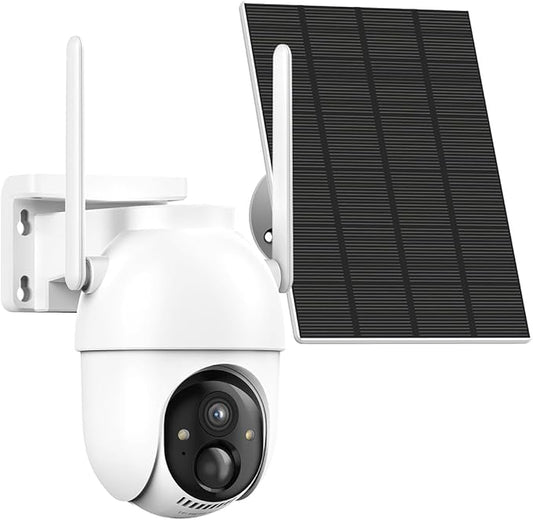 Camera for Home Security System with 360° Panoramic View, Spotlight Night Vision, Able to Connect Hub (not Included), No Subscription