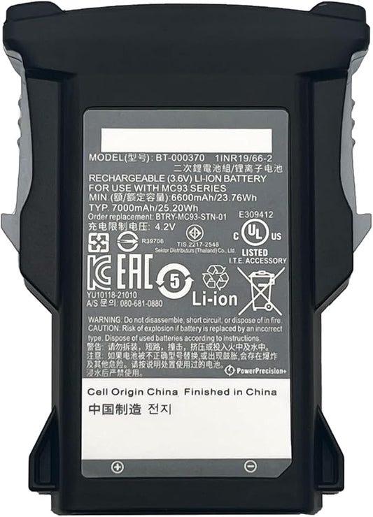 Replacement 7000mAh Li-ion Battery for Zebra Barcode Scanner MC93 MC930 MC9300 MC930B MC930P MC93N0-G