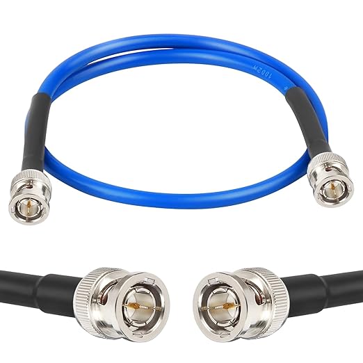 XRDS -RF 2FT SDI Cable, 3G/6G-SDI Cable BNC Digital Video Cables 75 Ohm RG59 BNC Male Cables for 3G/6G HD SDI Monitor Video Recorder Converter Splitter Security Camera