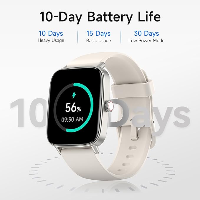 Smart Watch for Women, 1.85" HD Smartwatch Compatible iPhone/Samsung/Android (Answer/Make Calls), 100+ Sport Modes Fitness Tracker with Heart Rate/Sleep/SpO2 Monitor, IP68 (Beige)