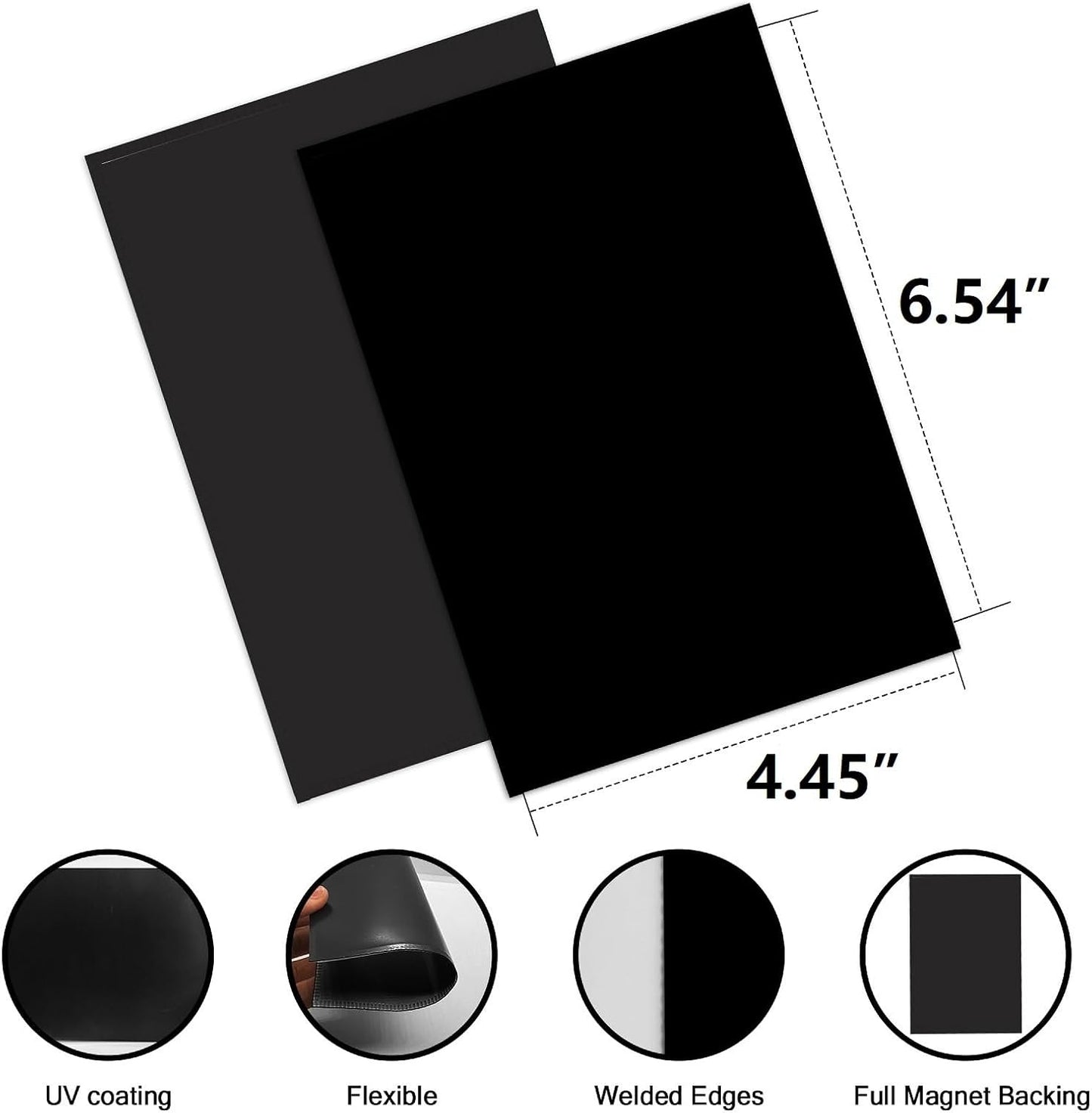 Black Magnetic Picture Frame 4X6 for Refrigerator-50 Pack,Black Photo Magnets Sleeves,Bulk Holders for Classroom