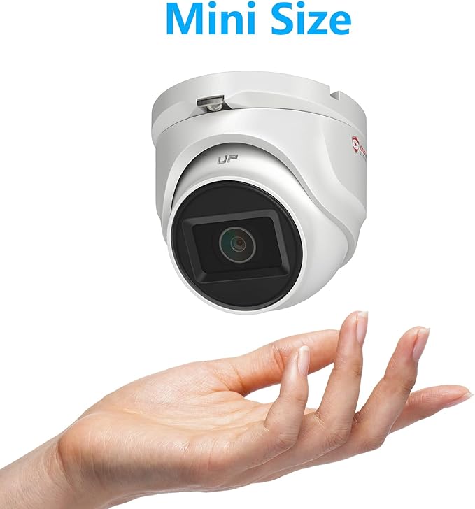 Anpviz 5MP Analog CCTV Camera HD 4-in-1 (TVI/AHD/CVI/CVBS) Security Turret TVI Camera, Dome Surveillance Camera with 2.8mm Lens, 100ft IR Night Vision, Metal Housing IP67 Waterproof for Outdoor/Indoor