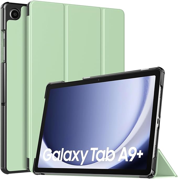 TiMOVO Case for Samsung Galaxy Tab A9+/A9 Plus 11 Inch 2023, Slim Lightweight Stand Hard Back Shell Protective Cover for Galaxy Tab A9+ Tablet SM-X210/X216/X218, Auto Wake/Sleep, Green