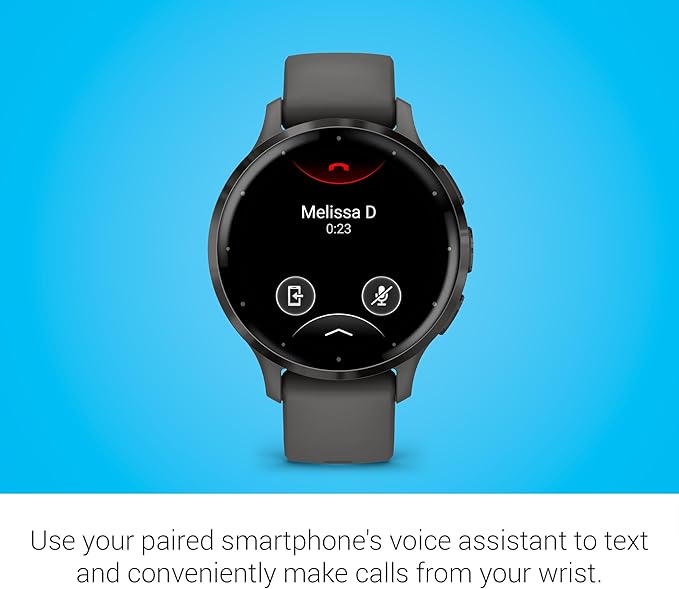 Garmin Venu 3S Running GPS Smartwatch with AMOLED Display, Advanced Health, Fitness Features, Up to 14 Day Battery Life with Signature Power Bundle | Slate with Pebble Gray Silicone Band