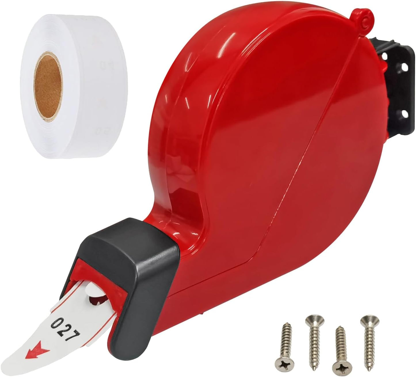Take a Number Dispenser Ticket Dispenser Ticket Number Dispenser with 1 Roll 3 Digit Ticket Roll 2 Groups Number from 000-999 (3 Digit, red)