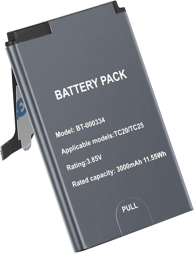 E EGOWAY 3000mAh Scanner Battery Pack (BT-000334/BT-000334-01) - Compatible with Zebra TC20 and TC25 Scanner